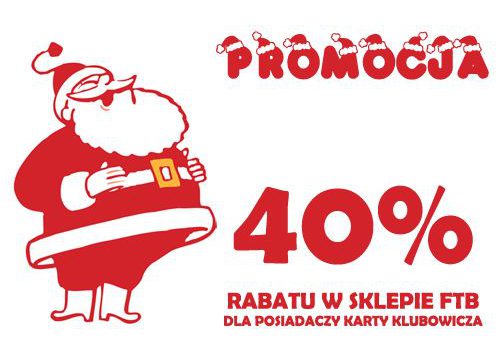 Świąteczna wyprzedaż w sklepie FTB – 40% rabatu dla posiadaczy karty klubowicza!