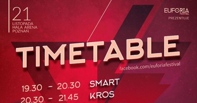 EUFORIA Back & Forth już dziś! Time-table i info organizacyjne