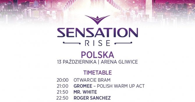 Sensation Polska 2018: Time-table