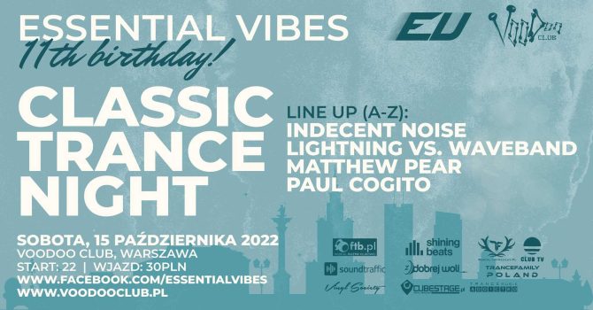 Essential Vibes 11th B-Day: Classic Trance Night