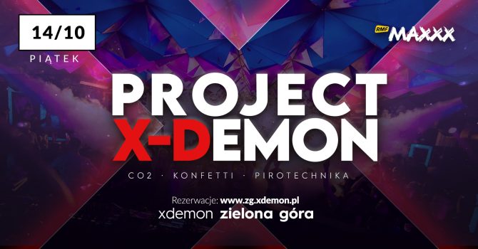Project X-Demon // co2 – konfetti – pirotechnika // X-Demon Zielona Góra