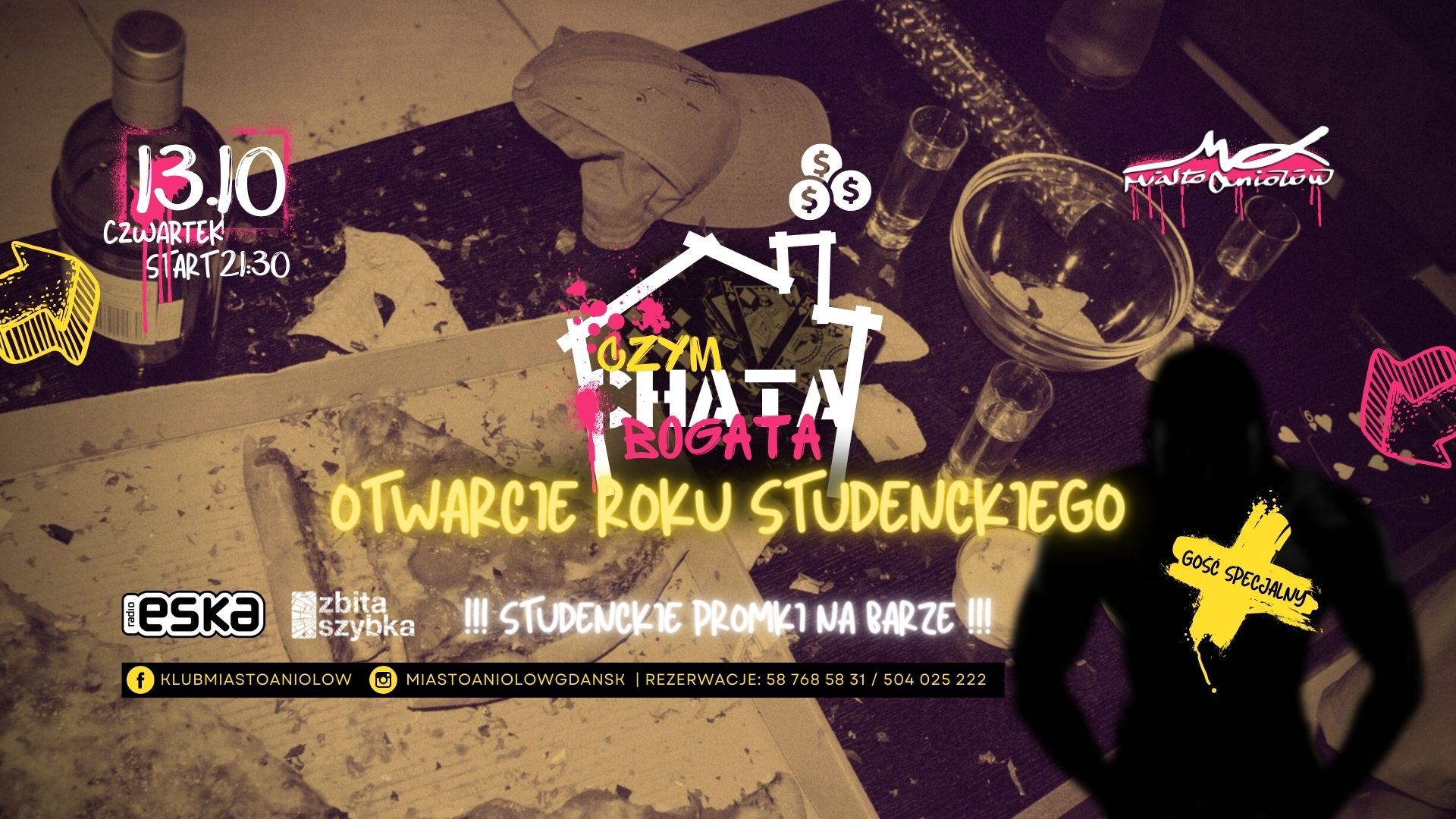 CZYM CHATA BOGATA feat. ??? soundsystem – studenckie otwarcie roku – 13.10