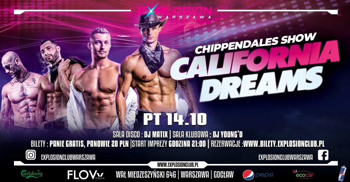 CHIPPENDALES SHOW – CALIFORNIA DREAMS