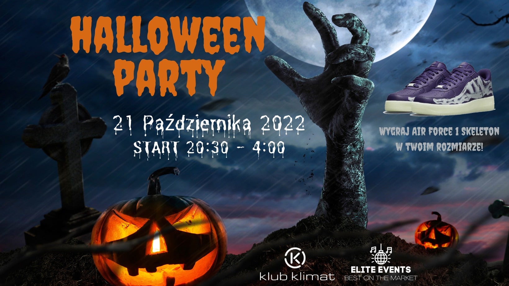 HALLOWEEN PARTY | PIĄTEK 21.10.2022 | Klub Klimat