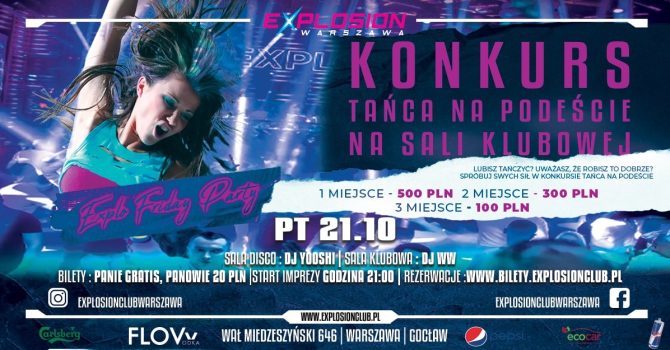EXPLO FRIDAY PARTY – Konkurs Tańca na Podestach