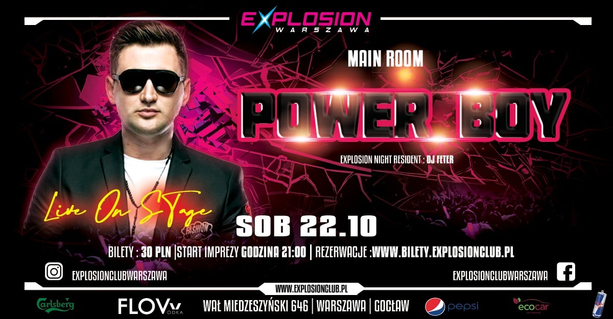 Koncert POWER BOY – sala dance