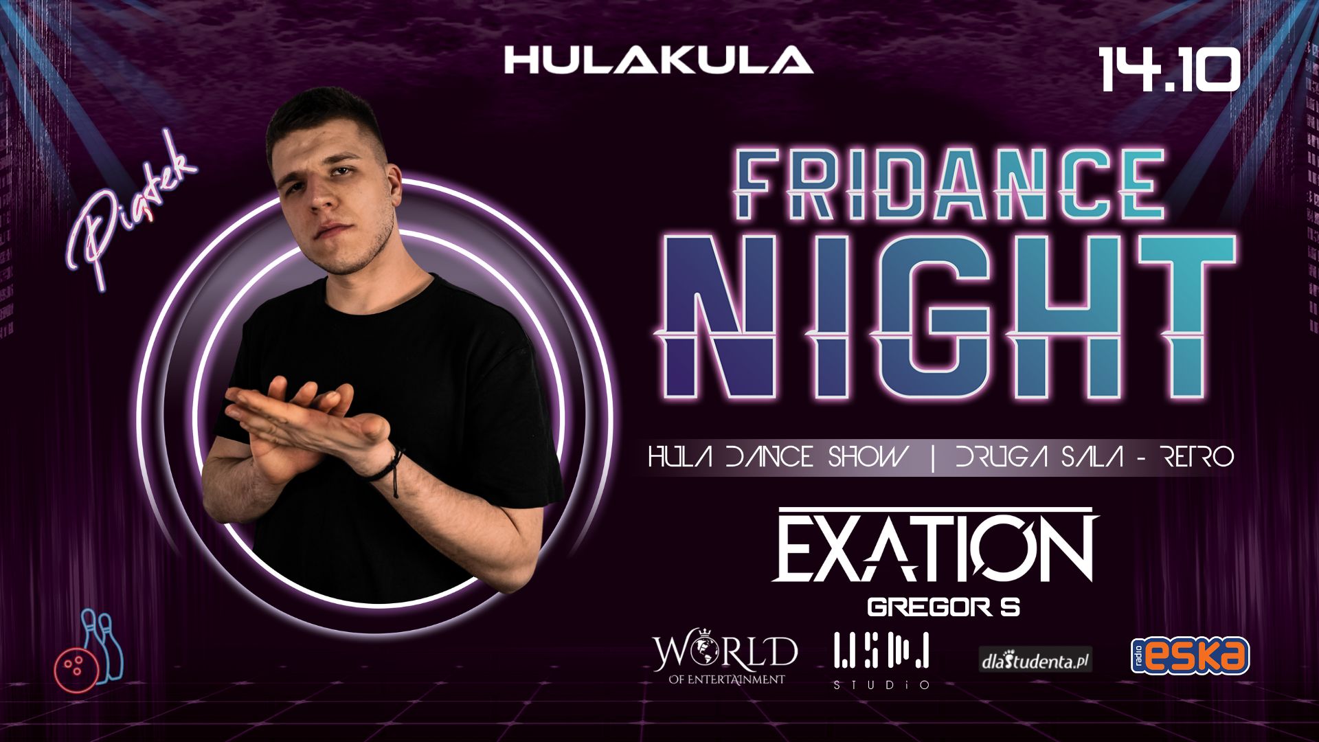 FRIDANCE NIGHT | 14.10 | EXATION | LISTA FB FREE