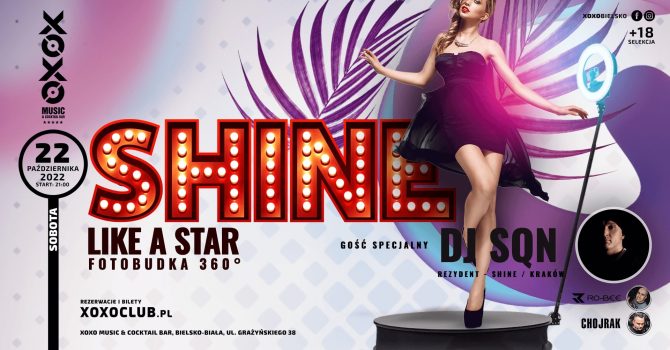 SHINE LIKE A STAR | FOTOBUDKA 360 | Sb. 22.10 | XOXO