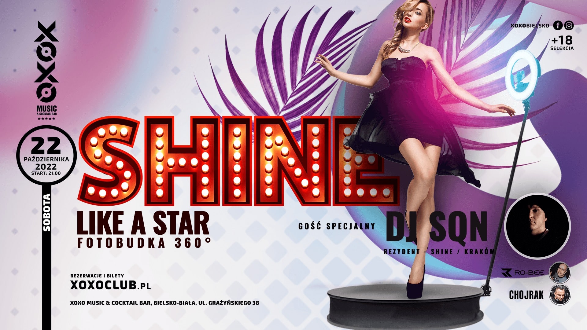 SHINE LIKE A STAR | FOTOBUDKA 360 | Sb. 22.10 | XOXO