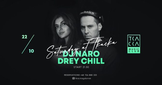 22/10 // Saturday at Tkacka // Drey Chill & Naro