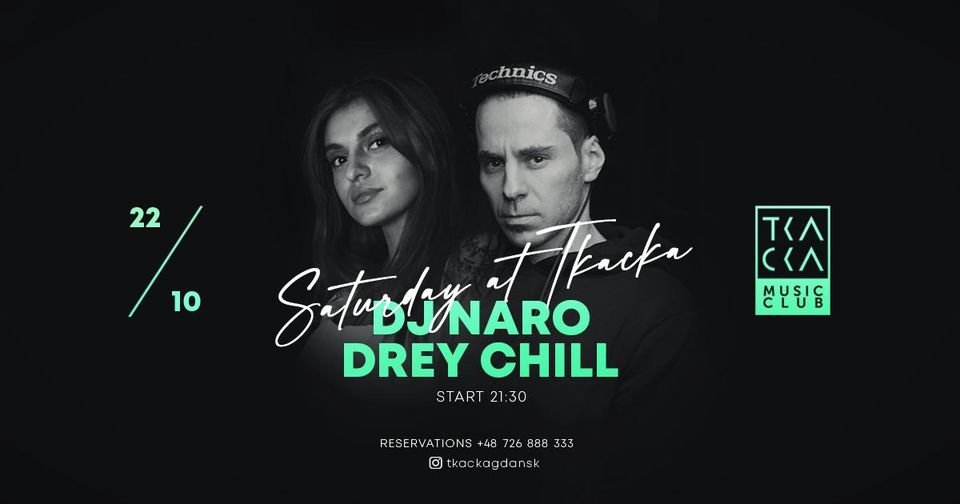 22/10 // Saturday at Tkacka // Drey Chill & Naro