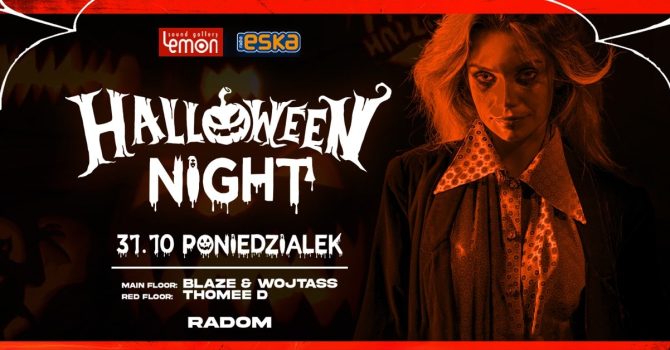 Poniedziałek 31.10 | Halloween | do godz 23:00 panie z listy gości Fb wstęp free.