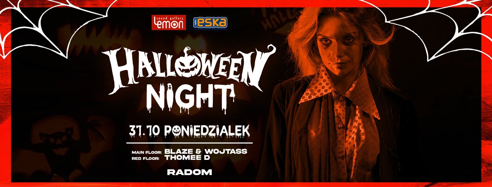 Poniedziałek 31.10 | Halloween | do godz 23:00 panie z listy gości Fb wstęp free.