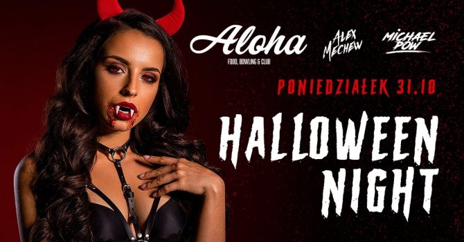 Poniedziałek 31.10 Halloween Night – darmowy wstęp dla przebranych do godz 23:00!