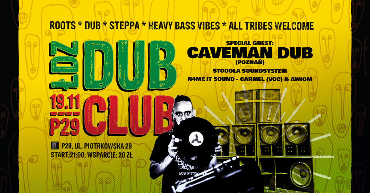 ŁDZ DUB CLUB – Caveman DUB, N4me it Sound, Stodoła Soundsystem