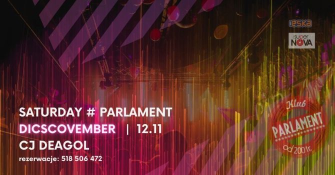 Saturday # Parlament | Discovember | 12.11 | Cj Deagol