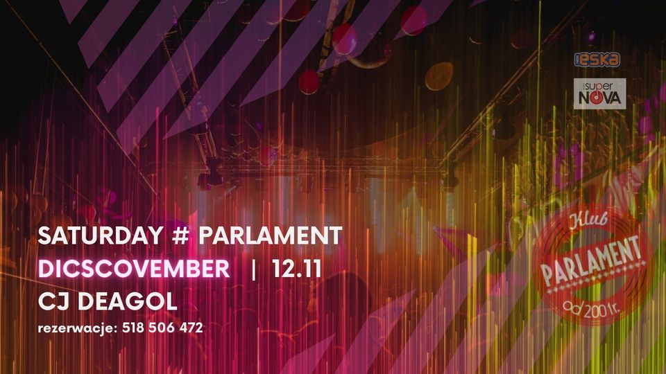 Saturday # Parlament | Discovember | 12.11 | Cj Deagol