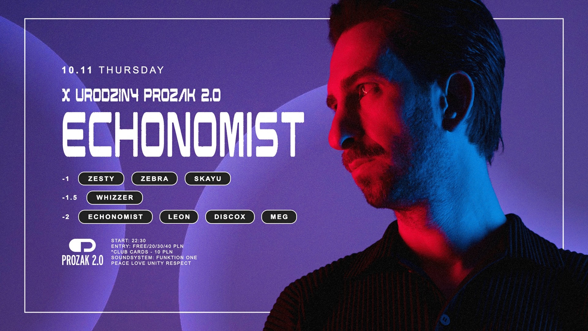 X Urodziny Prozak 2.0: Echonomist (Innervisions/Afterlife)