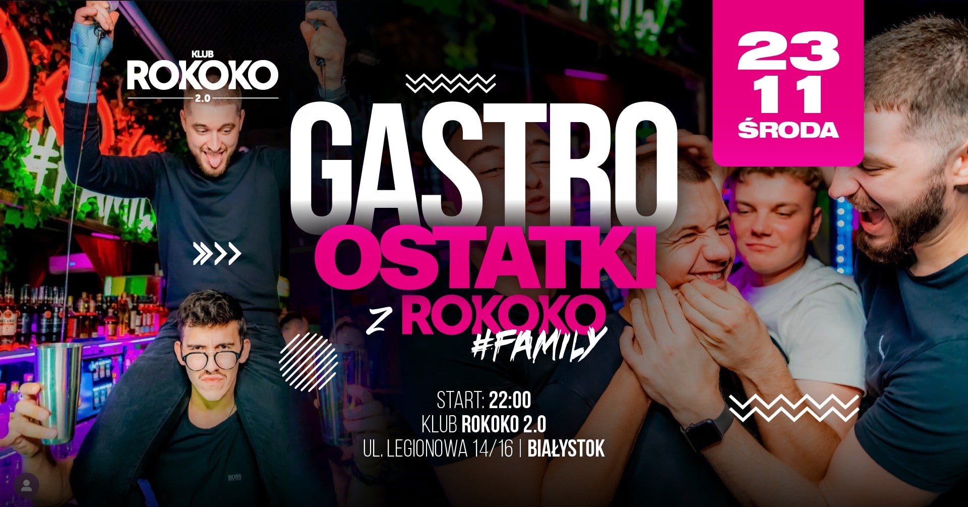 GASTRO OSTATKI z #ROKOKOFAMILY / 23.11 / -50% na barze