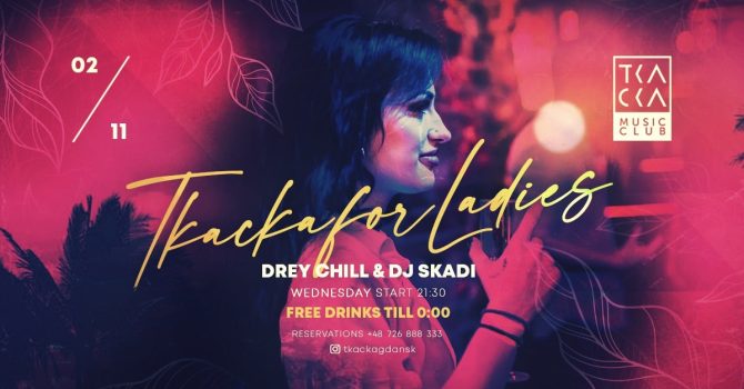 02/11 // Tkacka4Ladies // FREE drinks till 0:00 // Drey Chill & Skadi