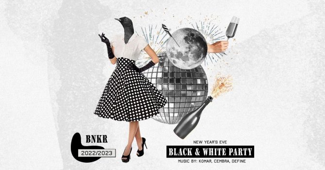 Black & White New Year’s Eve Party at BNKR