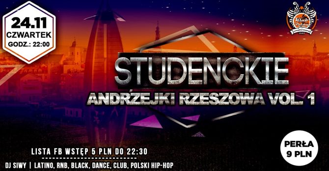 Studenckie Andrzejki Rzeszowa – Vol-1//Lista FB Wstęp 5 PLN!
