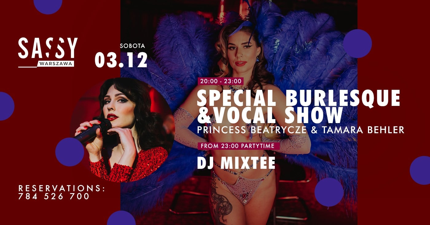 SASSY Experience [ Special BURLESQUE&VOCAL show / DJ ]
