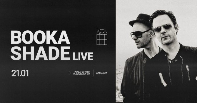 Booka Shade live | 21 stycznia 2023 | Warszawa