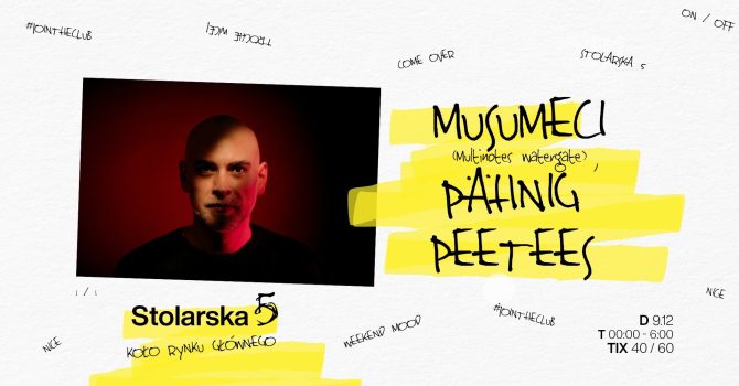 Stolarska 5 w. Musumeci (Watergate) | 9.12 (FRI)