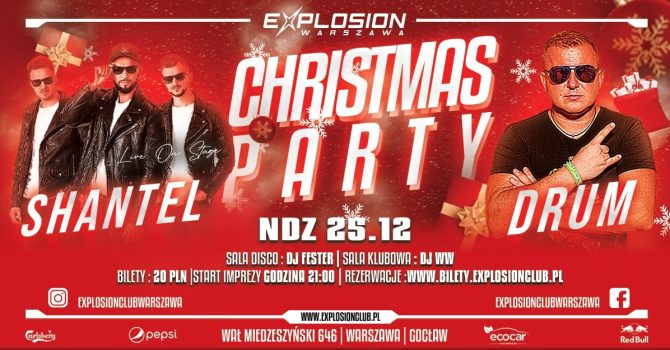 CHRISTMAS PARTY – SHANTEL, sala klubowa DJ DRUM !