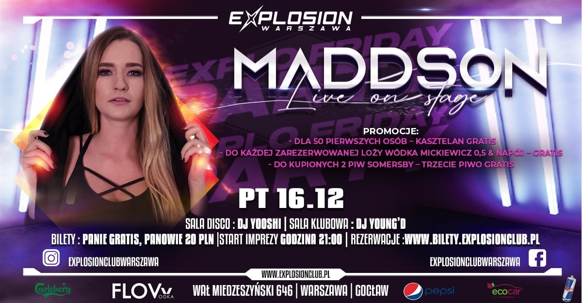 EXPLO FRIDAY PARTY – DJ MADDSON