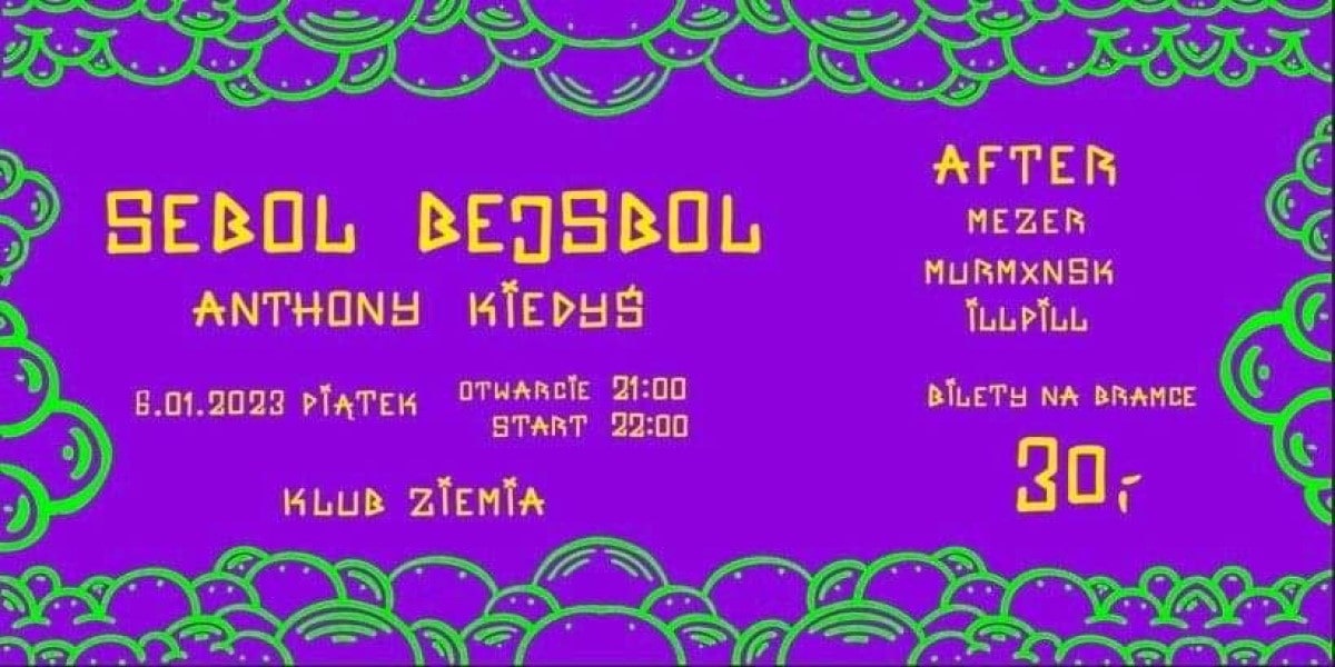 Koncert Sebol Bejsbol, Anthony Kiedyś + After – klub Ziemia, Gdańsk – Wrzeszcz.