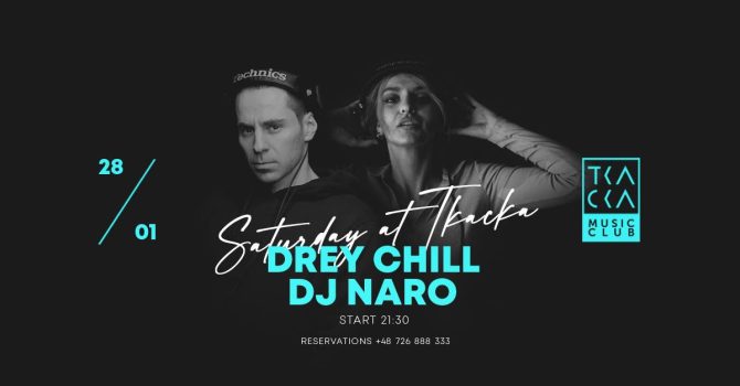 28/01 // Saturday at Tkacka // Drey Chill & Naro