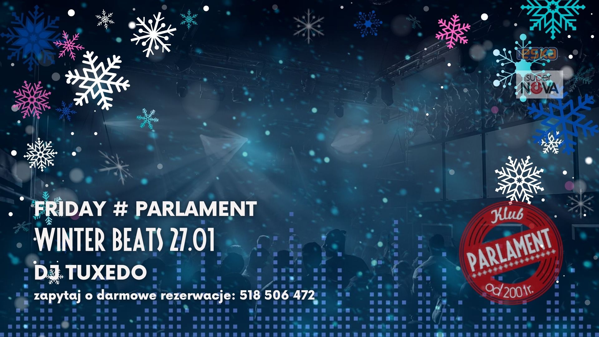 Friday # Parlament | Winter Beats | 27.01 | Dj Tuxedo