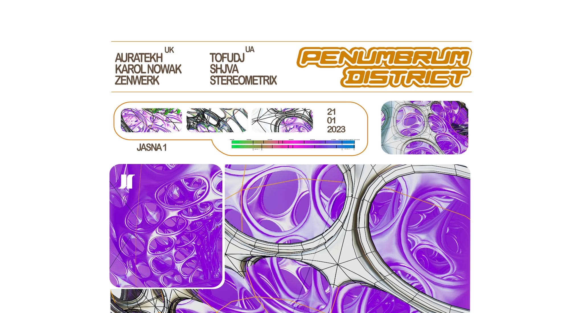 J1 | PENUMBRUM DISTRICT: Auratekh, Karol Nowak, Zenwerk / Tofudj, Stereometrix, Shjva