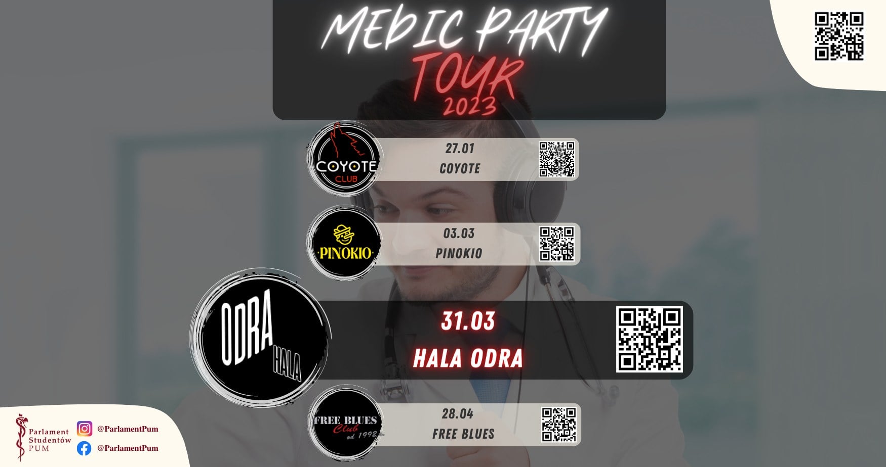 Medic Party Tour – Hala Odra