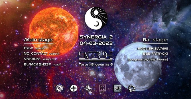 SYNERGIA #2: DYGA / no_contact / vakkum | NRD – Toruń 4.03.2023