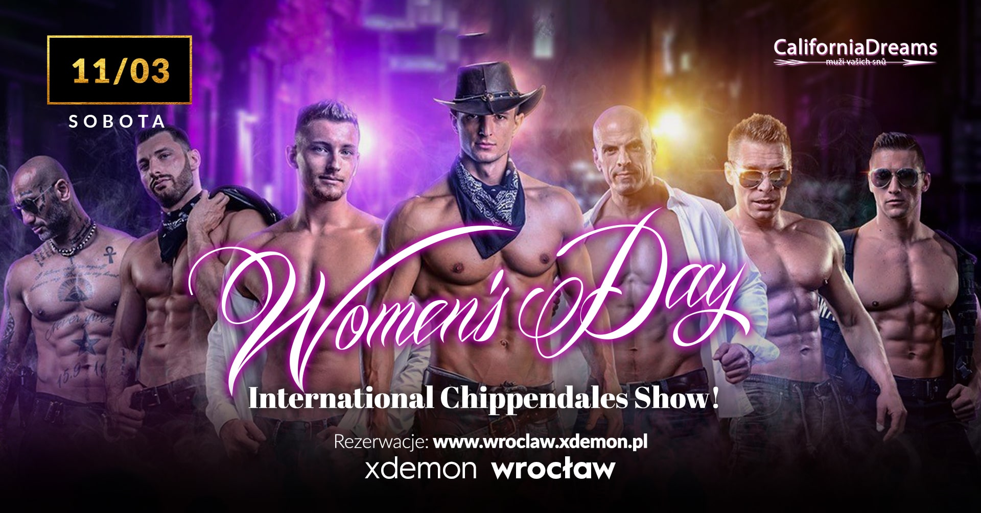 Women’s Day – Internation Chippendales Show // Xdemon Wrocław