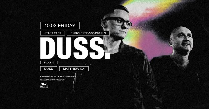 Resident’s Night: DUSS & Matthew Ka | Prozak 2.0
