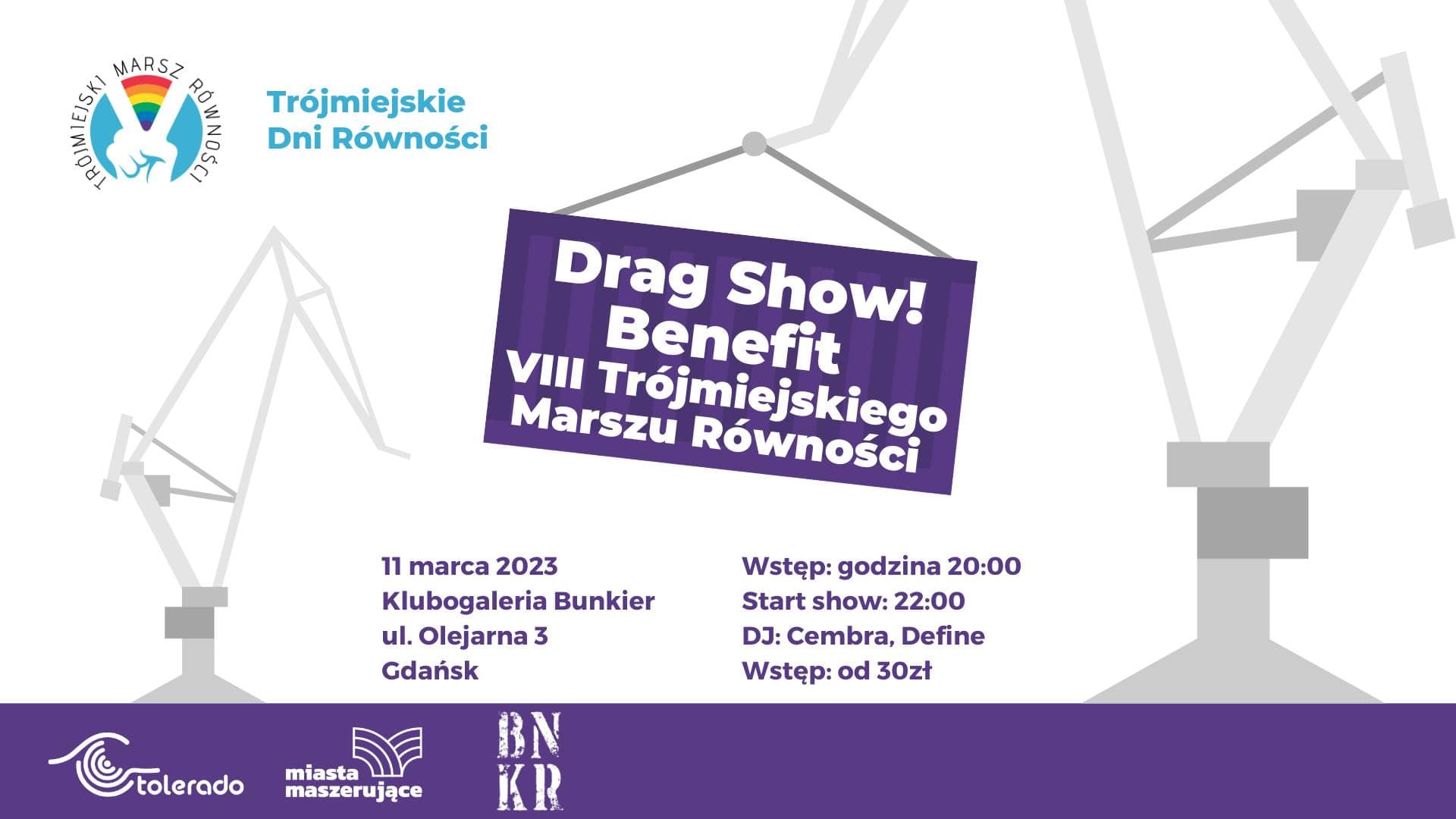 Drag Night – Benefit VIII Trójmiejskiego Marszu Równości!