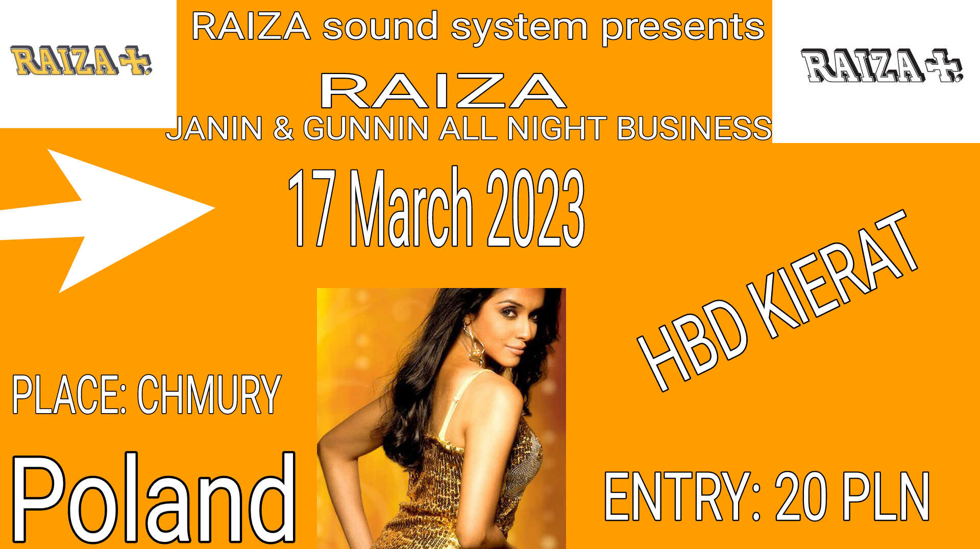 RAIZA PREZENTUJE JANIN & GUNNIN ALL NIGHT BUSINESS W CHMURY, WARSZAWA