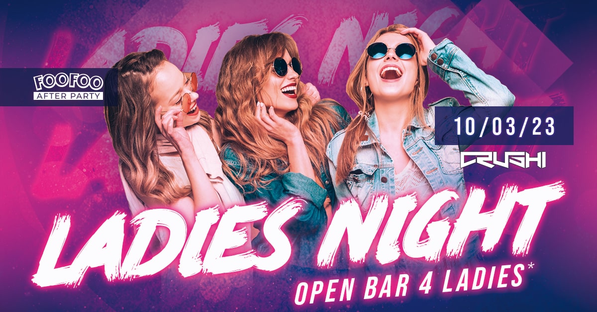 Ladies Night | Open Bar 4 Ladies | After Party po Rap Stage – Zeus, VNM, Tetris