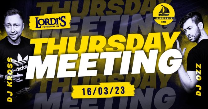 Thursday Meeting with ELL | 16.03 Kross & Ozz | Main Stage