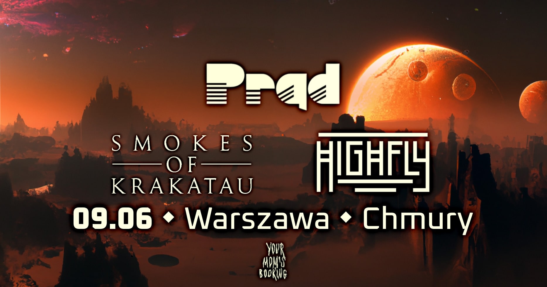 Electric Sunset Tour 2023: WARSZAWA – Prąd / Smokes of Krakatau / HIGHFLY