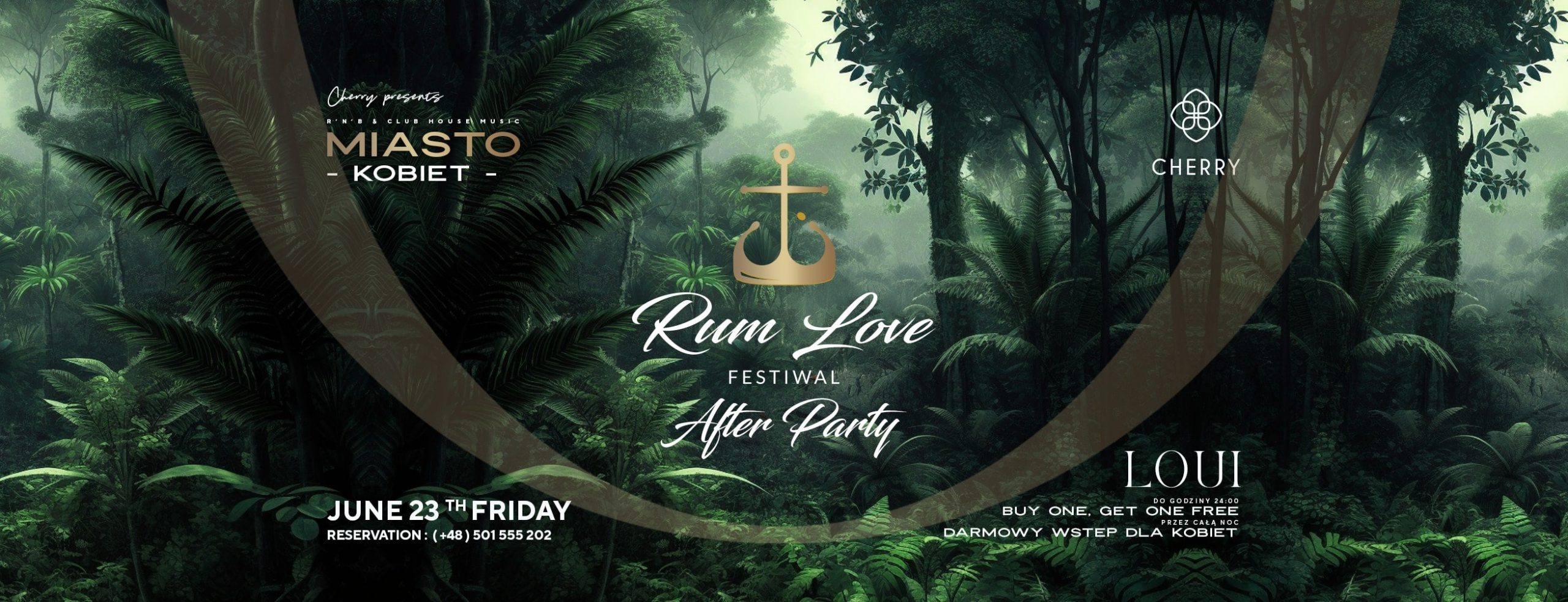 MIASTO KOBIET x RUM LOVE FESTIWAL AFTER PARTY