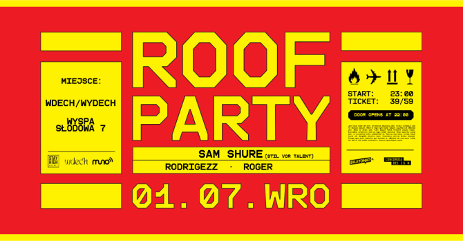 Roof Party w. Sam Shure, Wrocław (NIGHT EDITION)