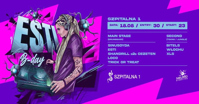 Neurodydaktyka – Esti-Bday / 2 Stages: Drum&Bass + Tekno