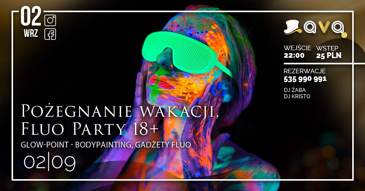 Pożegnanie wakacji | Fluo Party 18+