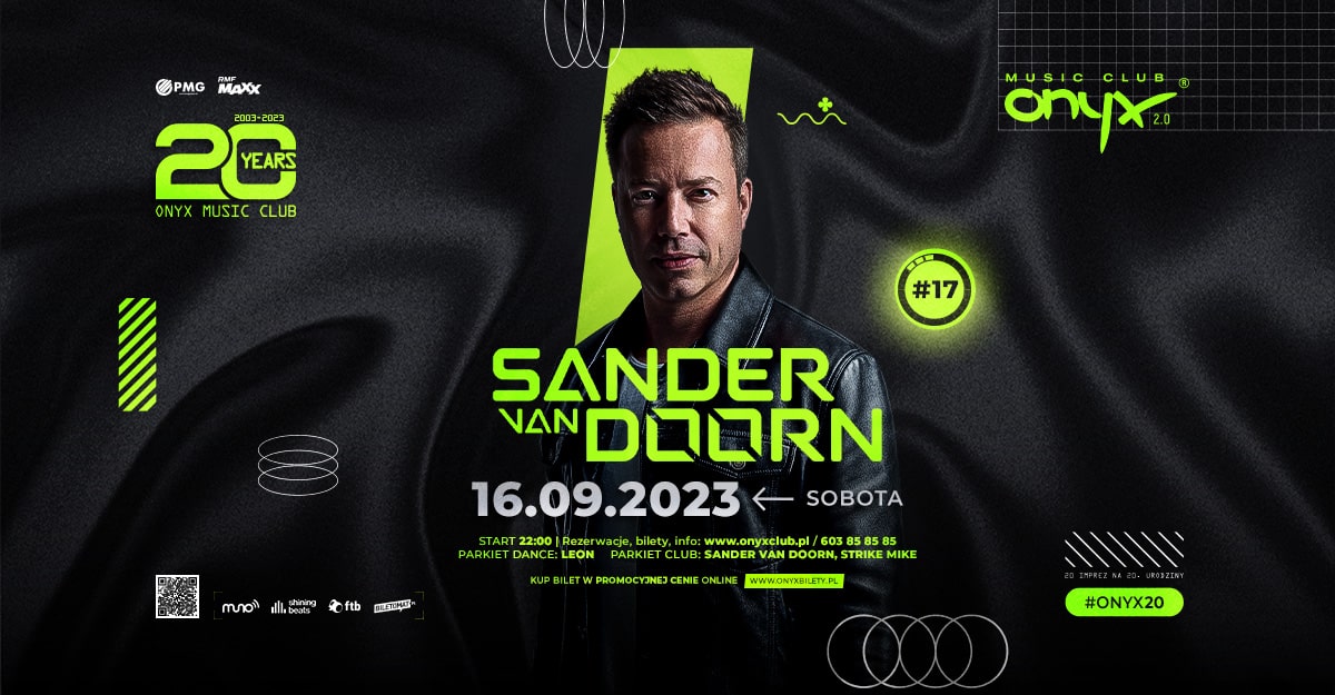 SANDER VAN DOORN! #ONYX20