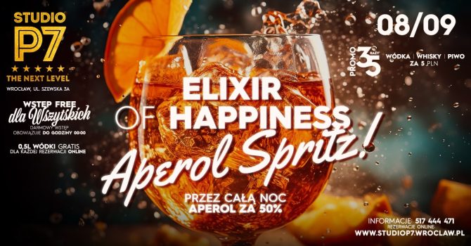 ELIXIR OF HAPPINESS – APEROL SPRITZ // P7 THE NEXT LEVEL
